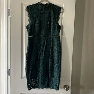 Bardot Hunter Green Lace Dress, L